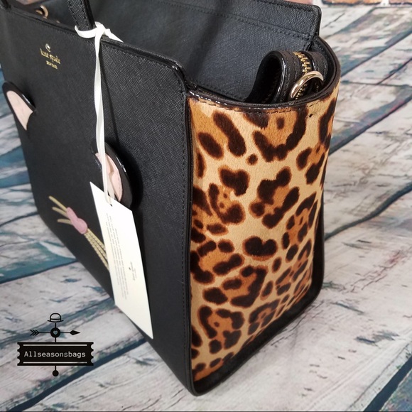 Kate spade LARGE leopard Hayden run wild tote bag - Picture 7 of 8
